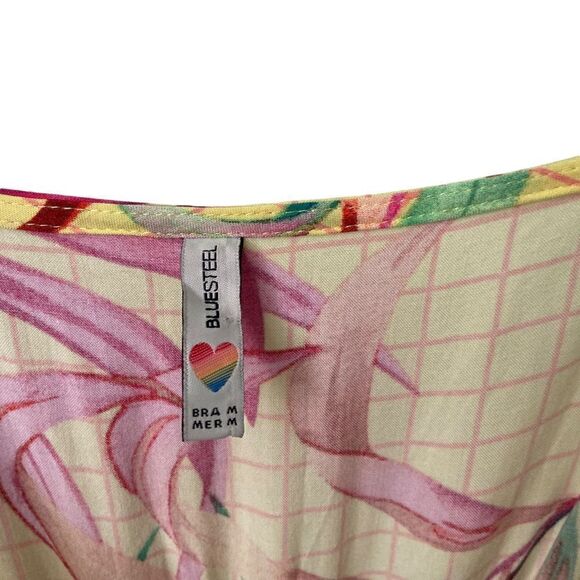 Bluesteel Floral Print Summer Boho Dress Midi/ Maxi Length in Size Medium - Picture 3 of 9